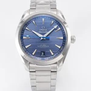 Aqua Terra 150m 41mm VSF 1:1 Best Edition Blue Dial on SS Bracelet A8900 Super Clone