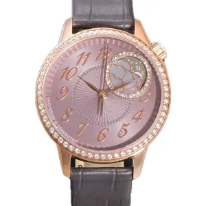 Egerie Moonphase Muse Brown Dial in Pink Gold